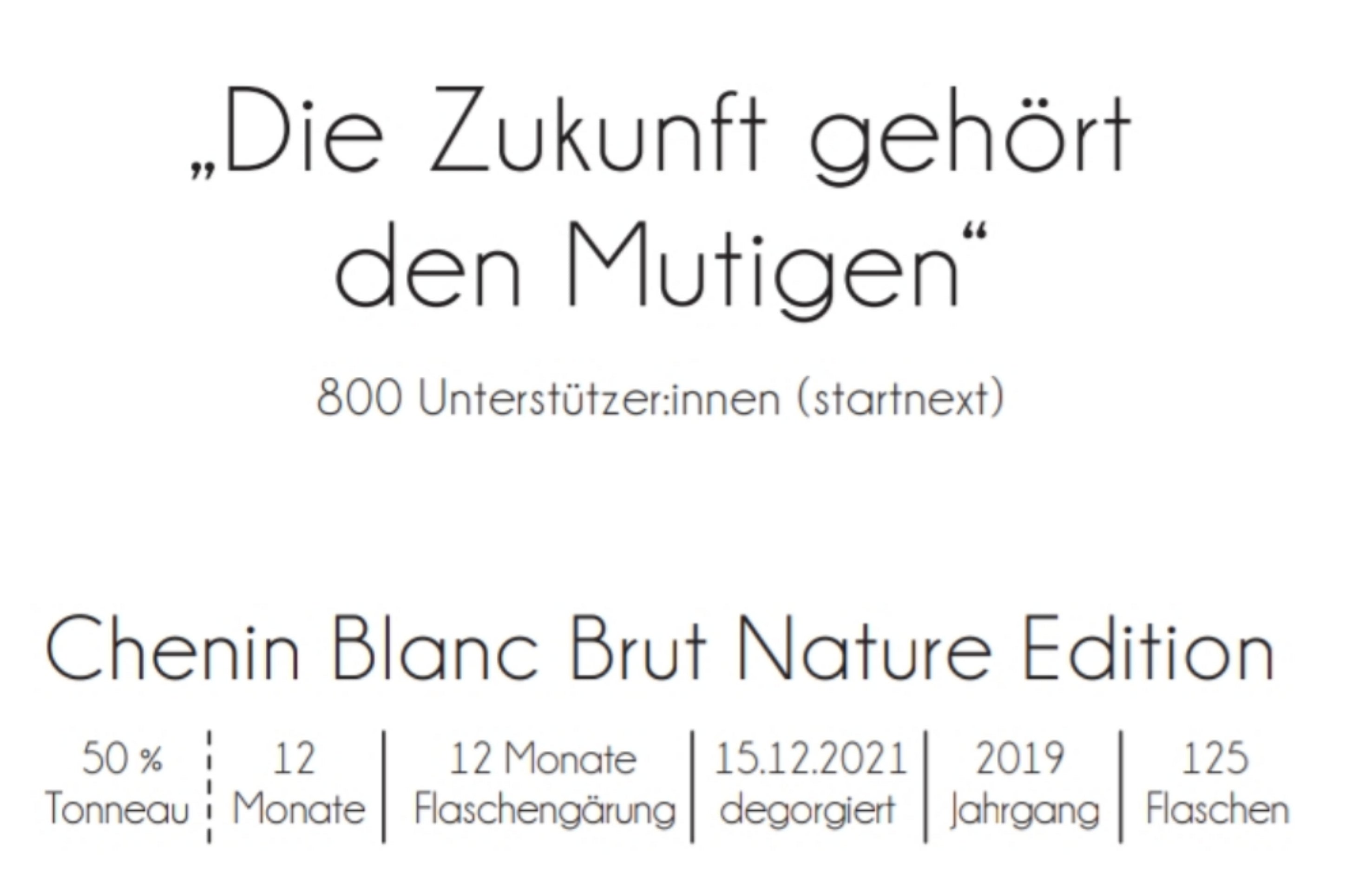 Limitiert - Chenin Blanc Winzersekt ink. 2 Gläser mit WoW Logo - 1 Flasche